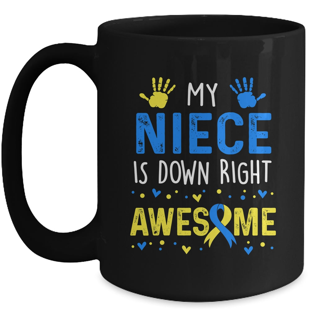 My Niece Down Right Awesome Down Syndrome Awareness Mug | teecentury