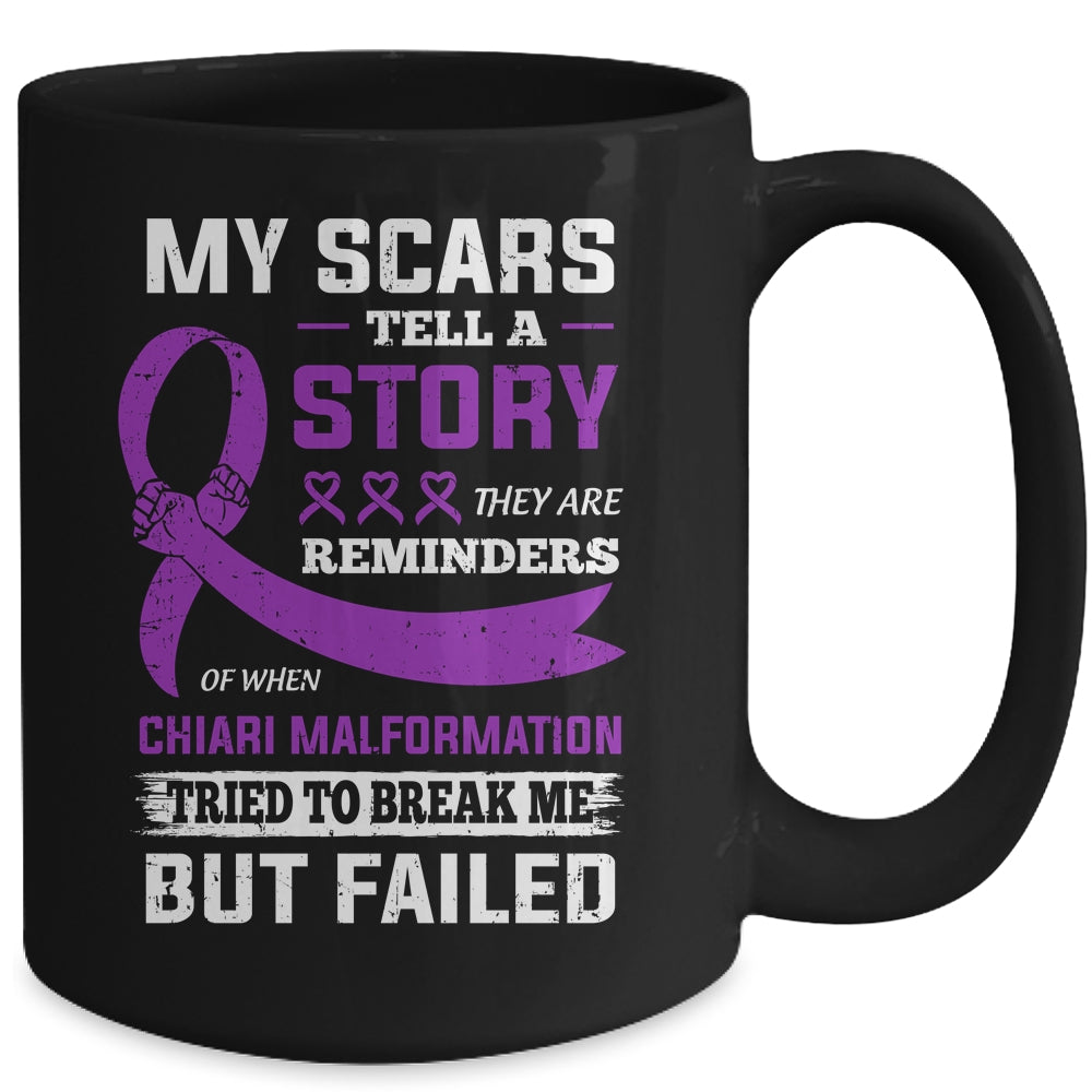 My Scars Tell A Story Chiari Malformation Awareness Mug Coffee Mug | Teecentury.com