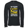 My Scars Tell A Story Endometriosis Awareness T-Shirt & Hoodie | Teecentury.com