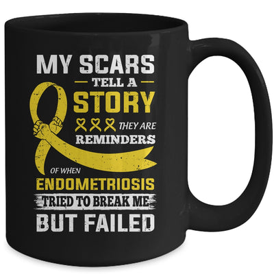 My Scars Tell A Story Endometriosis Awareness Mug Coffee Mug | Teecentury.com