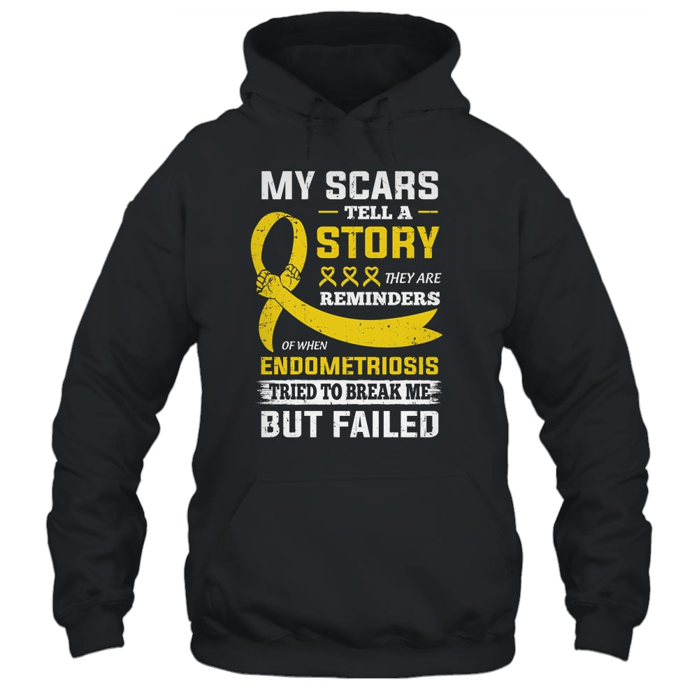 My Scars Tell A Story Endometriosis Awareness T-Shirt & Hoodie | Teecentury.com