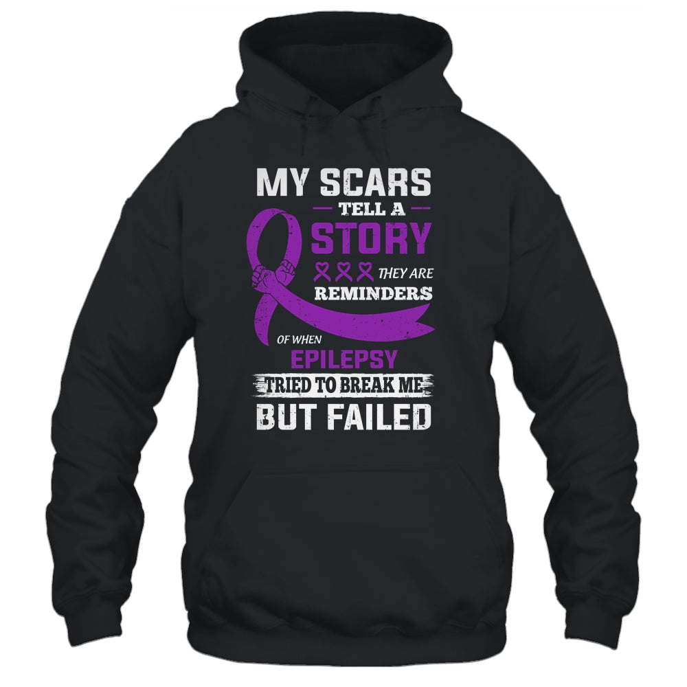 My Scars Tell A Story Epilepsy Awareness T-Shirt & Hoodie | Teecentury.com