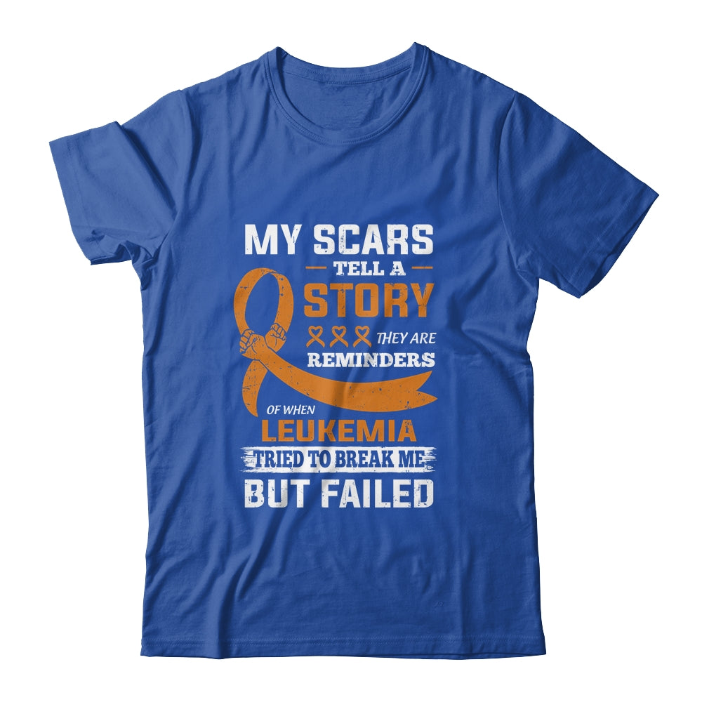 My Scars Tell A Story Leukemia Awareness T-Shirt & Hoodie | Teecentury.com