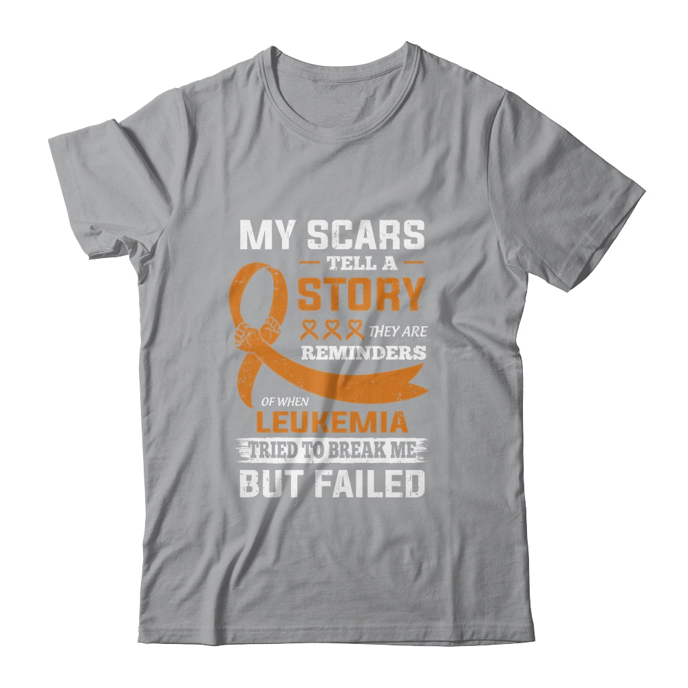 My Scars Tell A Story Leukemia Awareness T-Shirt & Hoodie | Teecentury.com