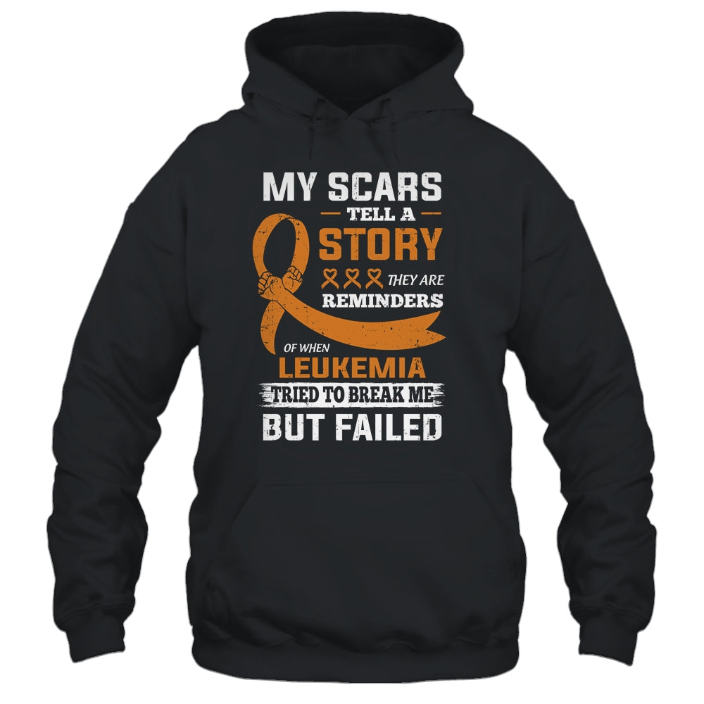 My Scars Tell A Story Leukemia Awareness T-Shirt & Hoodie | Teecentury.com