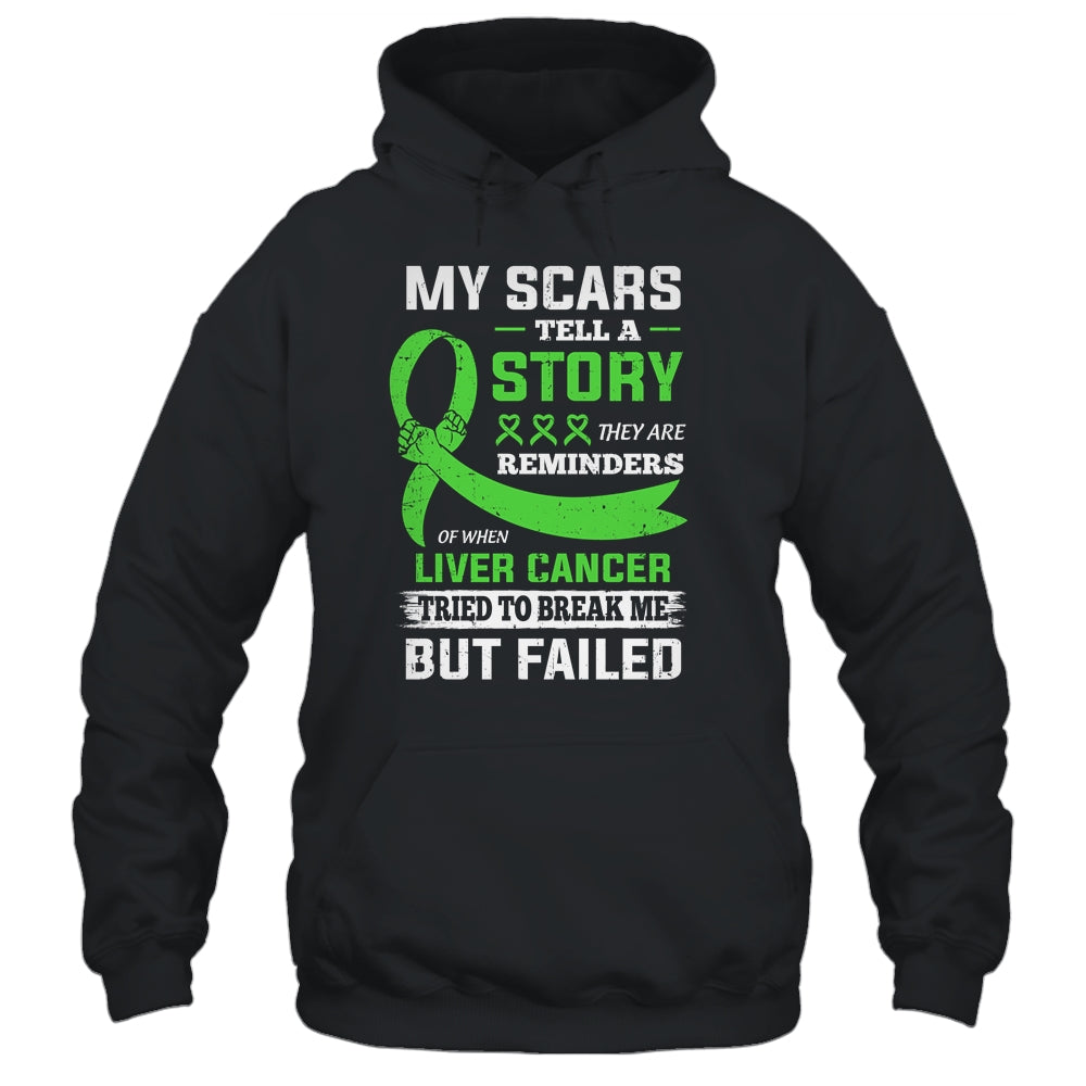 My Scars Tell A Story Liver Cancer Awareness T-Shirt & Hoodie | Teecentury.com