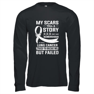 My Scars Tell A Story Lung Cancer Awareness T-Shirt & Hoodie | Teecentury.com