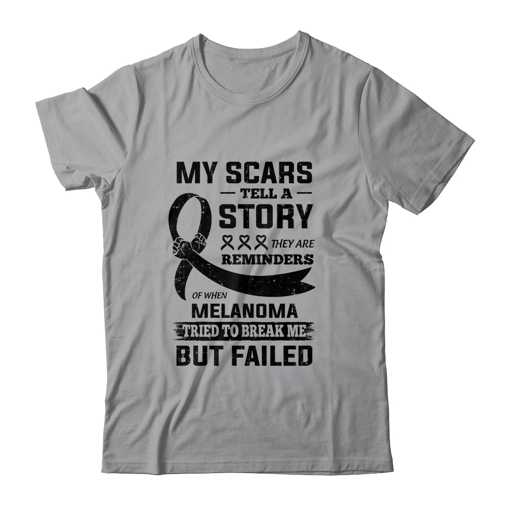 My Scars Tell A Story Melanoma Awareness T-Shirt & Hoodie | Teecentury.com