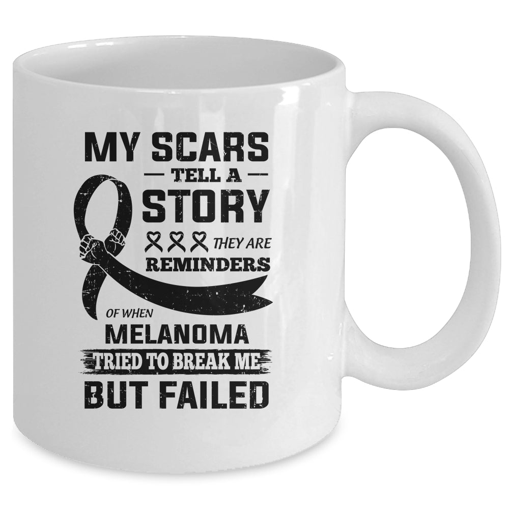 My Scars Tell A Story Melanoma Awareness Mug Coffee Mug | Teecentury.com