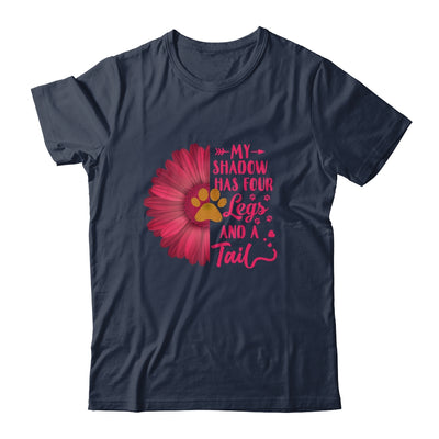 My Shadow Has Four Legs And A Tail Dog Cat Lover Flower T-Shirt & Tank Top | Teecentury.com