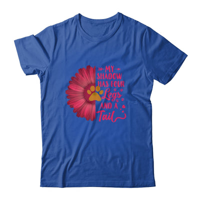 My Shadow Has Four Legs And A Tail Dog Cat Lover Flower T-Shirt & Tank Top | Teecentury.com