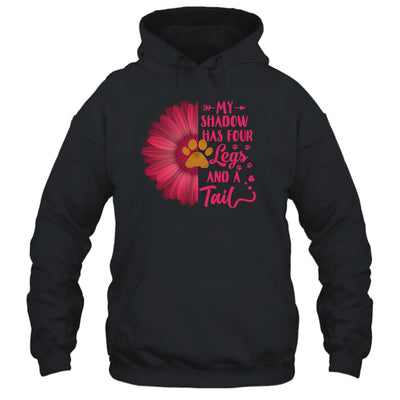 My Shadow Has Four Legs And A Tail Dog Cat Lover Flower T-Shirt & Tank Top | Teecentury.com