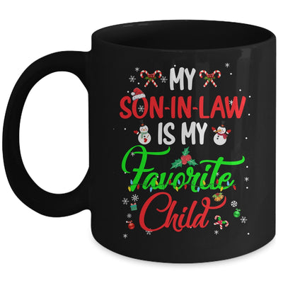 My Son In Law Is My Favorite Child From Mother In Law Xmas Mug | teecentury