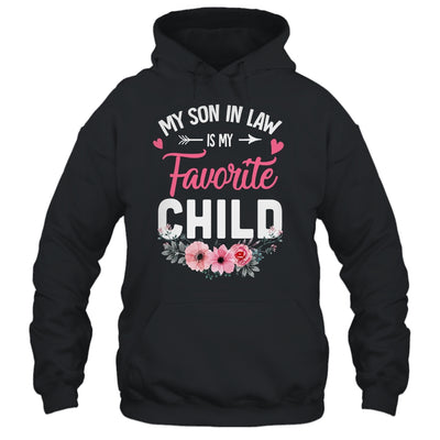 My Son In Law Is My Favorite Child Funny Mom Flower Shirt & Tank Top | teecentury