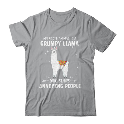 My Spirit Animal Is Grumpy Llama Who Slaps Annoying T-Shirt & Tank Top | Teecentury.com