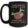 My Spirit Animal Is Grumpy Sloth Who Slaps Annoying Mug Coffee Mug | Teecentury.com