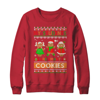 My Students Are Smart Cookies For Ugly Christmas Teacher Shirt & Sweatshirt | teecentury