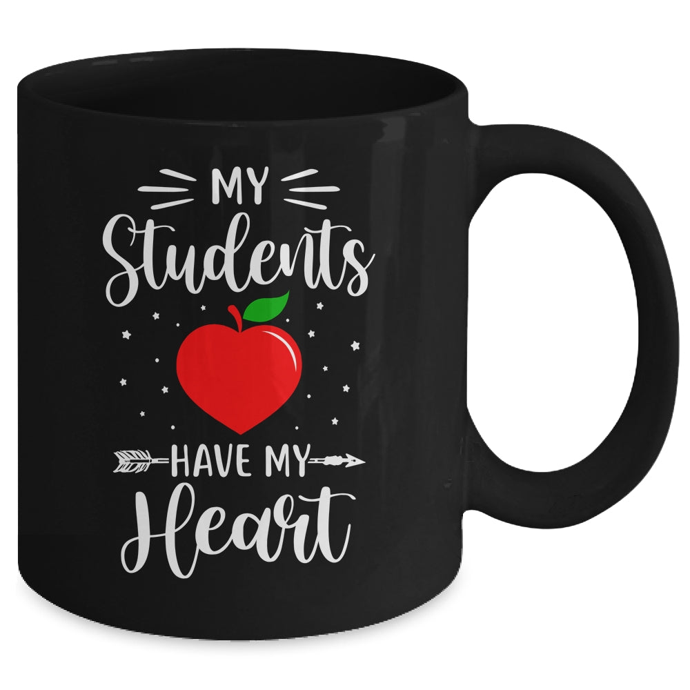 My Students Have My Heart Teacher Valentines Day Gift Mug Coffee Mug | Teecentury.com