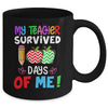 My Teacher Survived 100 Days Of Me Funny School Mug | teecentury