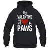 My Valentine Has Paws Valentines Day Funny Dog Puppy Lover Shirt & Tank Top | teecentury