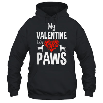 My Valentine Has Paws Valentines Day Funny Dog Puppy Lover Shirt & Tank Top | teecentury