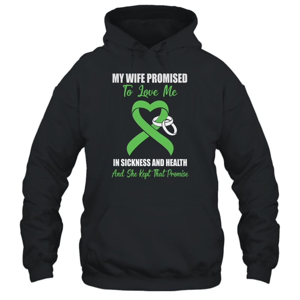 My Wife Promises To Love Me In Sickness Green Ribbon T-Shirt & Hoodie | Teecentury.com