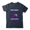 My Wife Promises To Love Me In Sickness Purple Ribbon T-Shirt & Hoodie | Teecentury.com