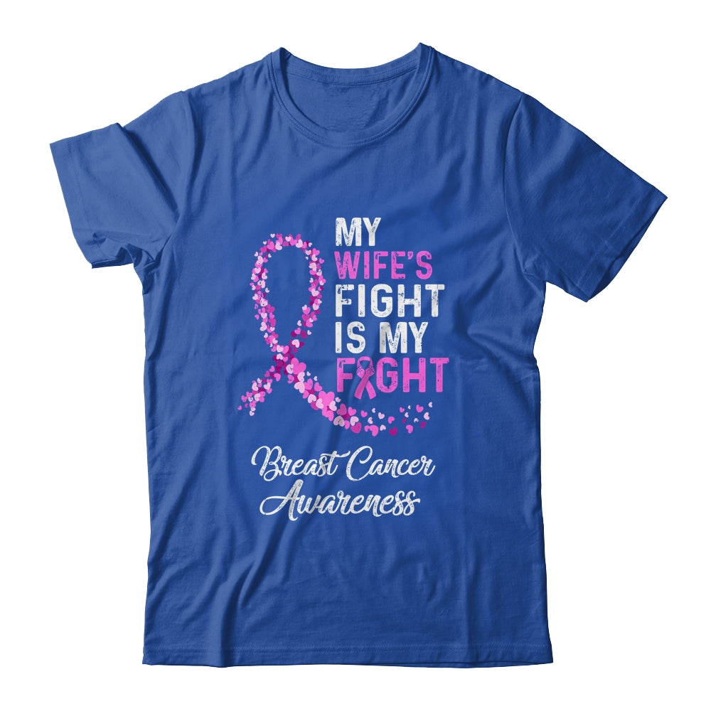 My Wifes Fight Is My Fight Breast Cancer Awareness T-Shirt & Hoodie | Teecentury.com