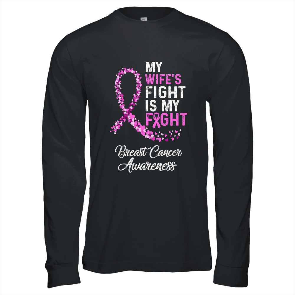 My Wifes Fight Is My Fight Breast Cancer Awareness T-Shirt & Hoodie | Teecentury.com