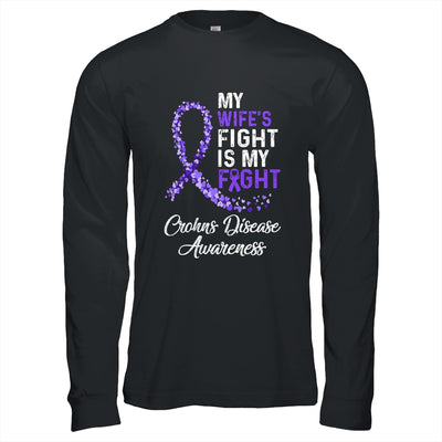 My Wifes Fight Is My Fight Crohns Disease Awareness T-Shirt & Hoodie | Teecentury.com