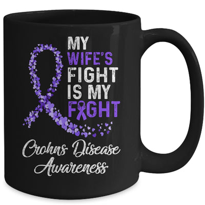 My Wifes Fight Is My Fight Crohns Disease Awareness Mug Coffee Mug | Teecentury.com