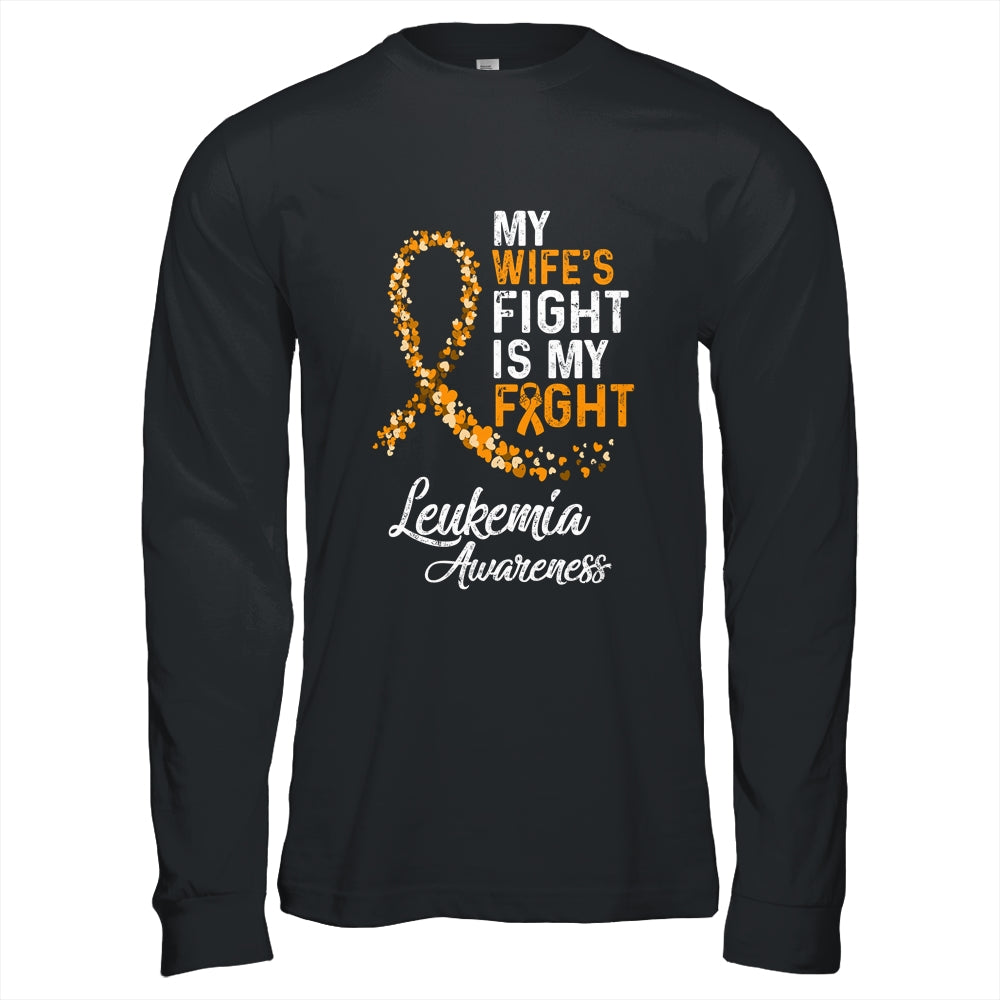 My Wifes Fight Is My Fight Leukemia Cancer Awareness T-Shirt & Hoodie | Teecentury.com
