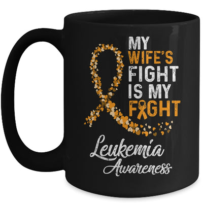 My Wifes Fight Is My Fight Leukemia Cancer Awareness Mug Coffee Mug | Teecentury.com