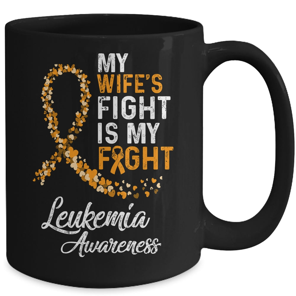 My Wifes Fight Is My Fight Leukemia Cancer Awareness Mug Coffee Mug | Teecentury.com