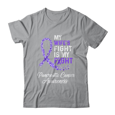 My Wifes Fight Is My Fight Pancreatic Cancer Awareness T-Shirt & Hoodie | Teecentury.com