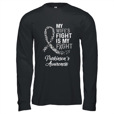 My Wifes Fight Is My Fight Parkinson's Cancer Awareness T-Shirt & Hoodie | Teecentury.com