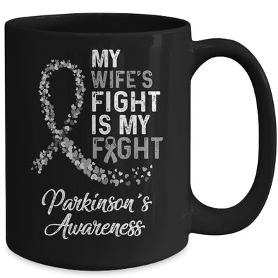 My Wifes Fight Is My Fight Parkinson's Cancer Awareness Mug Coffee Mug | Teecentury.com