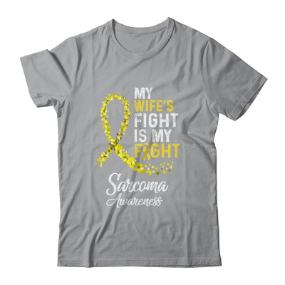 My Wifes Fight Is My Fight Sarcoma Cancer Awareness T-Shirt & Hoodie | Teecentury.com