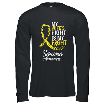 My Wifes Fight Is My Fight Sarcoma Cancer Awareness T-Shirt & Hoodie | Teecentury.com