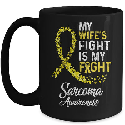 My Wifes Fight Is My Fight Sarcoma Cancer Awareness Mug Coffee Mug | Teecentury.com