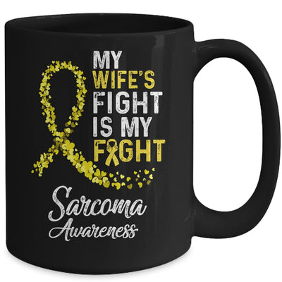 My Wifes Fight Is My Fight Sarcoma Cancer Awareness Mug Coffee Mug | Teecentury.com