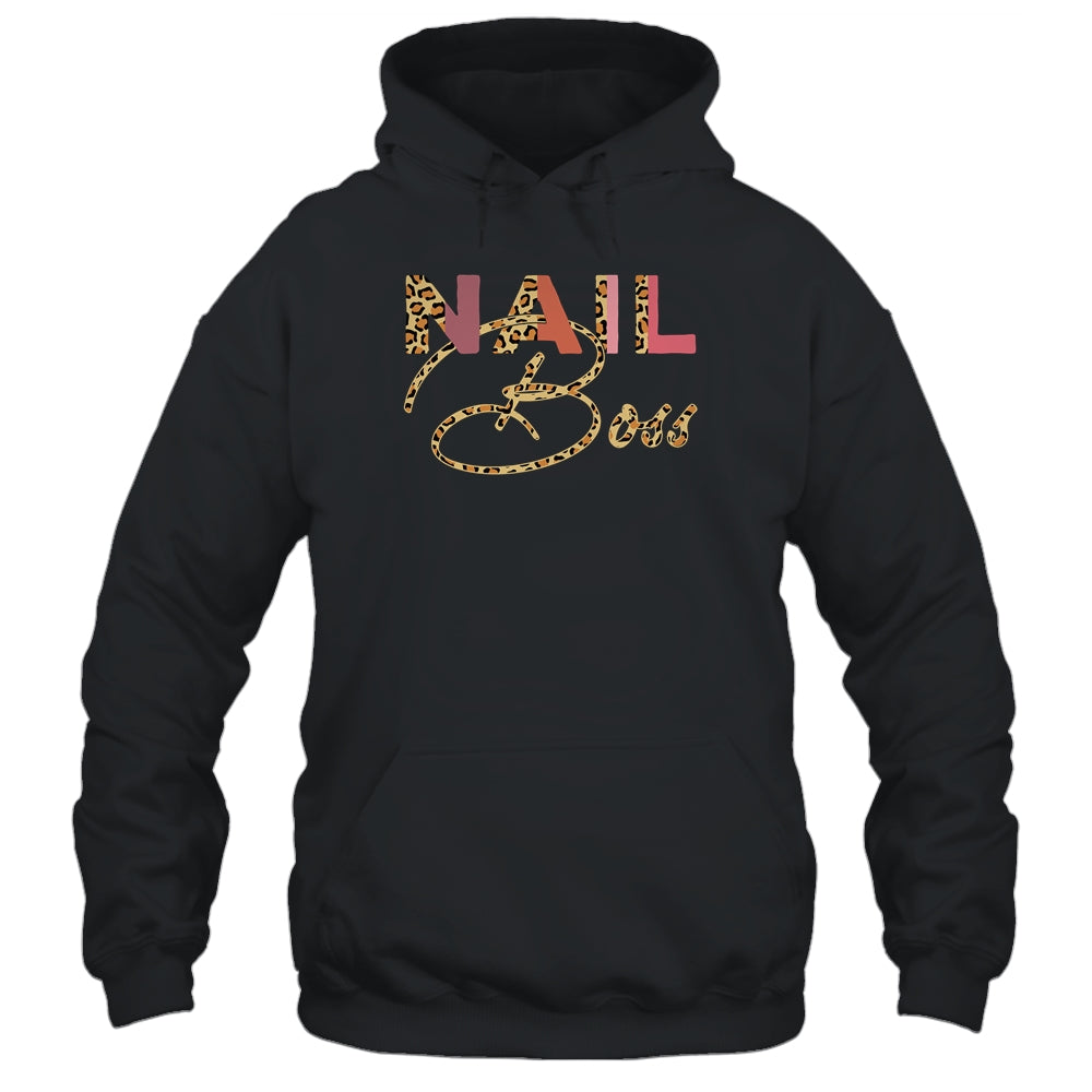 Nail Boss Leopard Nail Teacher T-Shirt & Tank Top | Teecentury.com
