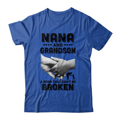 Nana And Grandson A Bond That Can't Be Broken Gift T-Shirt & Hoodie | Teecentury.com