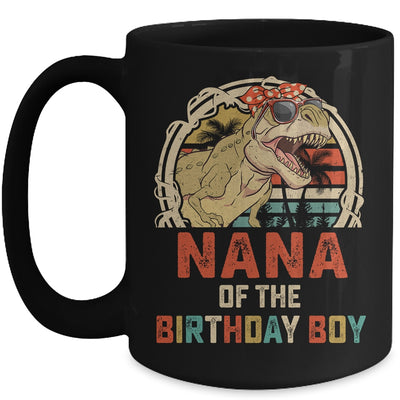 Nana Dinosaur Of The Birthday Boy Matching Family Mug | teecentury