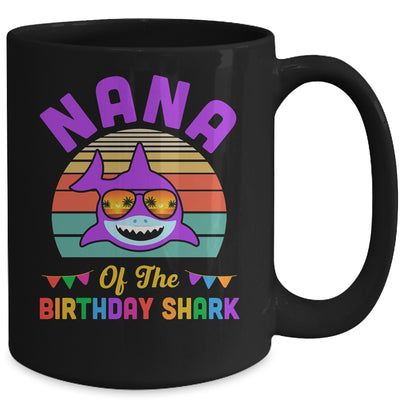 Nana Of The Shark Birthday Grandma Matching Family Mug | teecentury