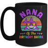 Nana Of The Shark Birthday Grandma Matching Family Mug | teecentury