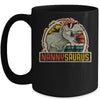 Nannysaurus T Rex Dinosaur Nanny Saurus Family Matching Mug Coffee Mug | Teecentury.com