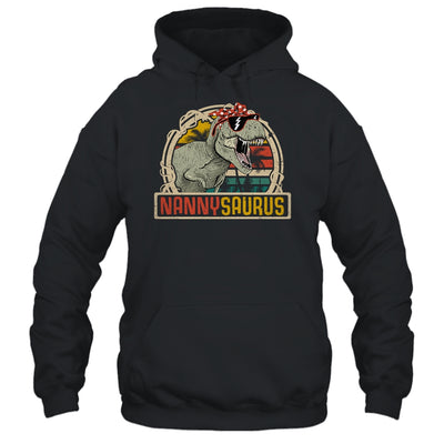 Nannysaurus T Rex Dinosaur Nanny Saurus Family Matching T-Shirt & Hoodie | Teecentury.com