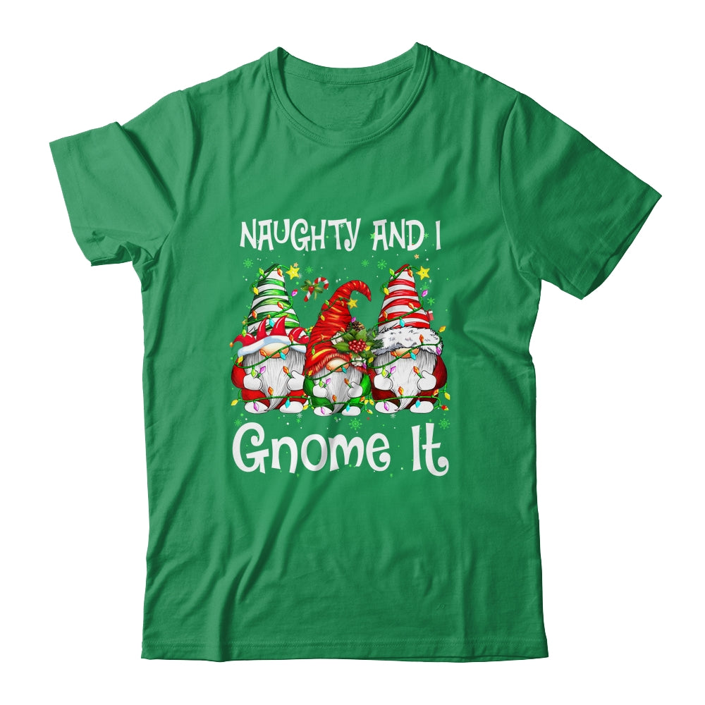 Naughty And I Gnome It Christmas Gnomes Funny Xmas Shirt & Sweatshirt | teecentury