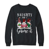 Naughty And I Gnome It Christmas Three Buffalo Plaid Gnomes T-Shirt & Sweatshirt | Teecentury.com